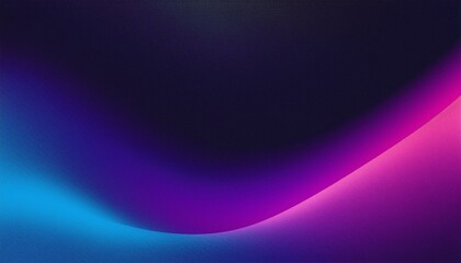 Dark purple-blue-black abstract grainy background with bright colorful gradient. Ideal for posters, headers and banner designs.