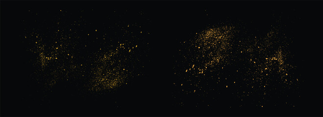 Gold glitter starburst light effect celebratory festive golden background. golden gold glitter texture