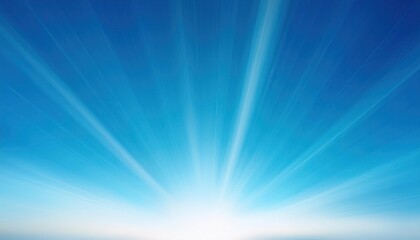 Vibrant Blue Rays Expanding from Horizon. Symbolizing Acceleration, Innovation, and Technological Breakthroughs, Ideal for Depicting Concepts of Speed, Energy, and Futuristic Growth in Digital Design