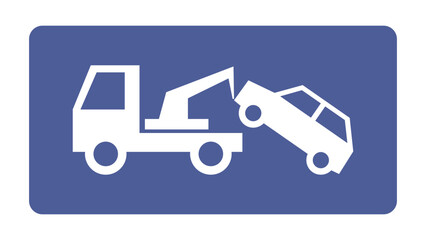 auto pomoc drogowa - holowanie samochodu ikona © robert6666