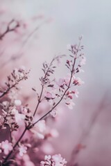 Obraz premium Soft pink blossoms in springtime sunlight: a dreamy floral scene