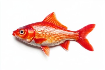 Fototapeta premium goldfish on white background