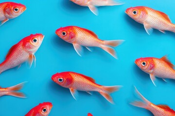  top view of fish color red 