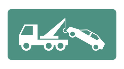 auto pomoc drogowa - holowanie samochodu ikona © robert6666