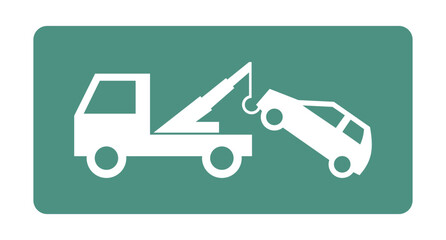 auto pomoc drogowa - holowanie samochodu ikona © robert6666