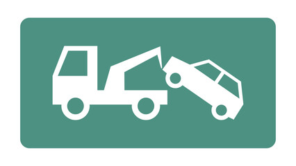 auto pomoc drogowa - holowanie samochodu ikona © robert6666