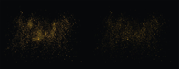 Stardust confetti light effect gold glitter celebratory illustration. glitter gold illustration