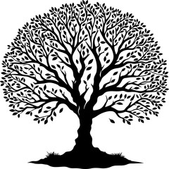 Fototapeta premium Minimalist Big Tree icon design