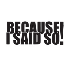 bacause i said so background inspirational positive quotes, motivational, typography, lettering design