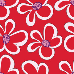 cute small flower seamless pattern on background