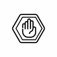 stop sing icon sign vector