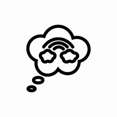 thought bubble icon sign vector