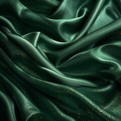 Obraz premium Luxurious Emerald Fabric