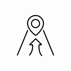 geo pin icon sign vector