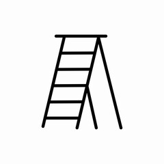household ladder icon sign vector