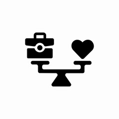 work life balance icon sign vector