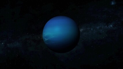 Neptune realistic planet on space © Sohan Stock