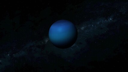 Blue Planet in Space with Starry Background © Sohan Stock