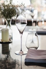 Beautiful Glasses in Restaurant