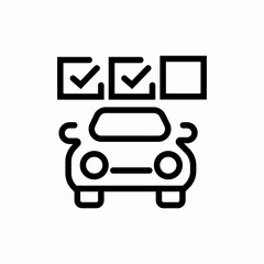 car check list icon sign vector