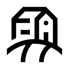 House Residence Line Icon
