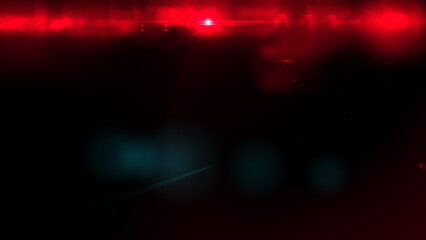 Red light rays on black background		
