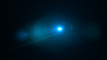 Obraz premium abstract blur blue light.The star burst with brilliance, glow bright star, blue glowing light burst on a black background 