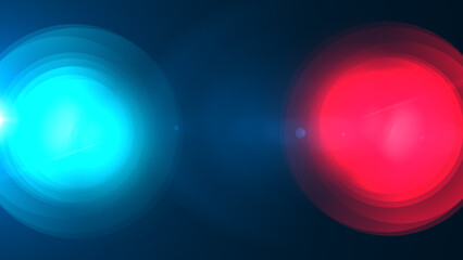 Red and blue light rays background	