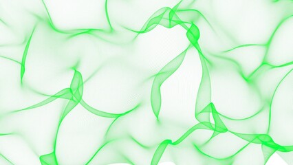 Abstract Green Wave Pattern