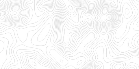 Fototapeta premium Background of the topography map. Abstract pattern with lines. Contour abstract map relief land outline. Topographic map patterns. White wave paper curved reliefs abstract background. 