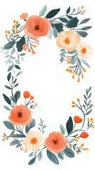 Floral frame design