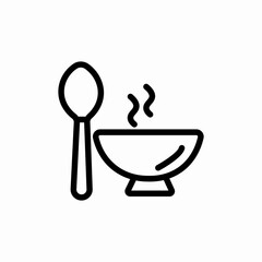 hot soup icon sign vector