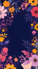 Obraz premium Vibrant floral design