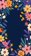 Obraz premium Floral border design