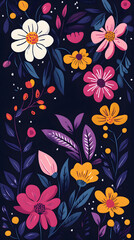 Vibrant floral design