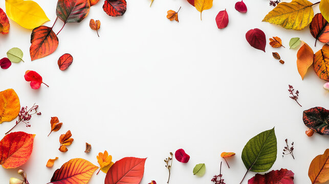 Autumn Leaves background template
