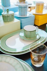 Vibrant Colorful English Tea Set