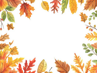 Autumn Leaves background template