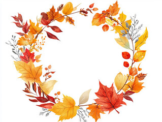 Autumn Leaves background template