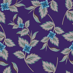 abstract a solid multicolor small and big flower mixed vector pattern arrangement with medium color, all over vector design with white background illustration digital