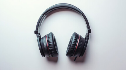 A high-quality pair of headphones displayed against a white background, ideal for product photography. 