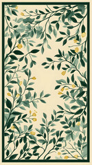 Elegant leaf pattern