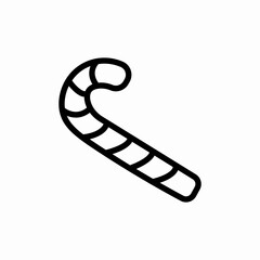 candy cane icon sign vector