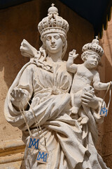 Obraz premium Barocke Marienstatue aus Malkstein auf Malta