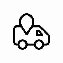 delivery destination icon sign vector