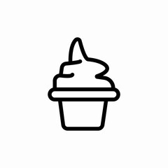 ice cream cup icon sign vector