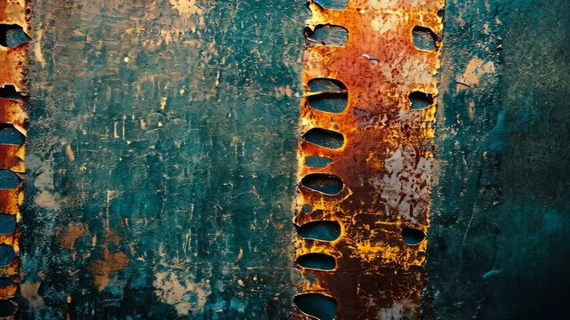 Background of retro film overly, image with scratch, dust and light leaks; vintage effect used noise overlay frame Video