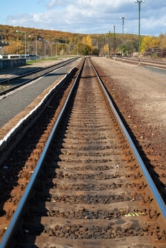 railway tracks in the countryside