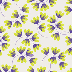 Beautiful floral design featuring intricate blossoms and leaves in soft pastel shades. Ideal for fabric, wallpaper, and digital projects. High-resolution, seamless, and versatile
