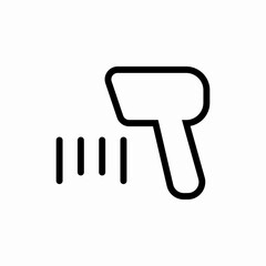 barcode scanner icon sign vector